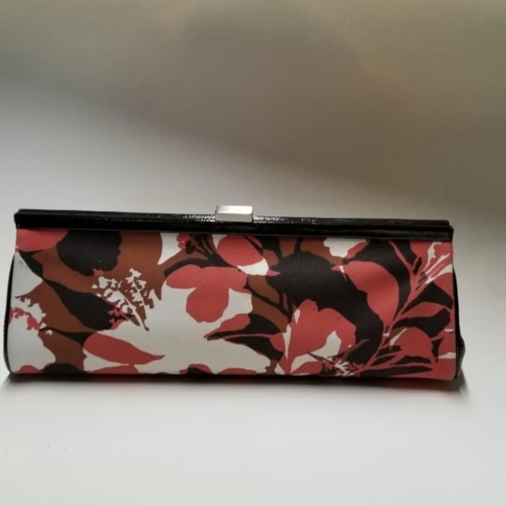Kenneth‎ Cole Floral Canvas Clutch Shoulderbag Y2K Vegan Vintage